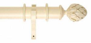 SOLID WOOD ARTICHOKE CURTAIN POLE